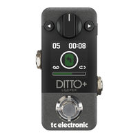 TC Electronic DITTO+ LOOPER Quick Start Manual