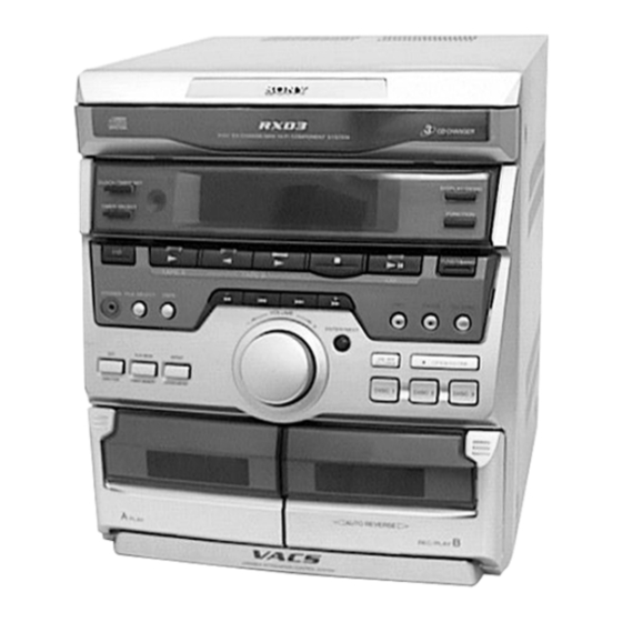 Sony HCD-GRX20 Service Manual