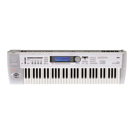 Korg TRITON LE Basic Manual