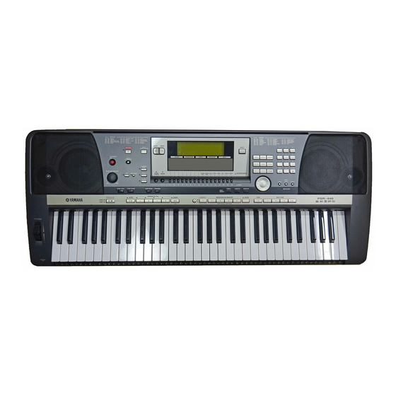Yamaha PORTATONE PSR-740 Service Manual