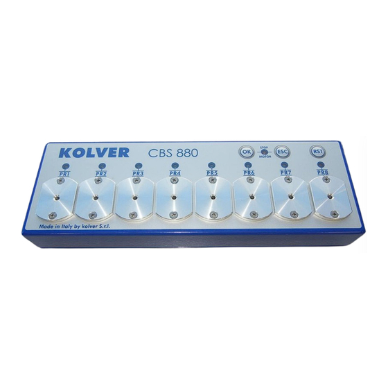 Kolver CBS 880 Manual