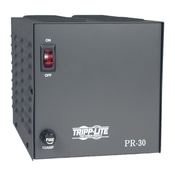Tripp Lite PR 30 Specifications