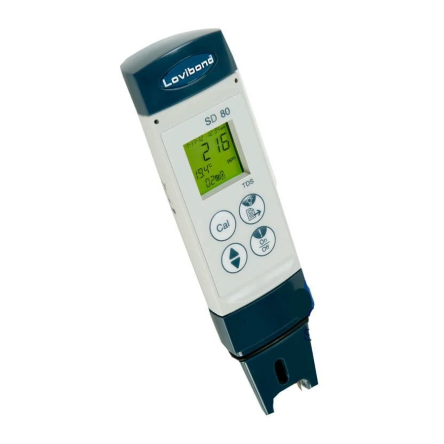 Lovibond SD 80 - Tester Manual