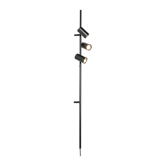 Qazqa Jeana Luxe WL 3 Black Instruction Manual