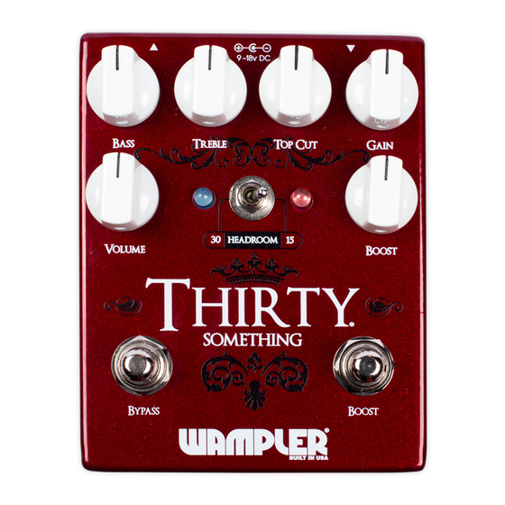 Wampler Thirty something Instructions