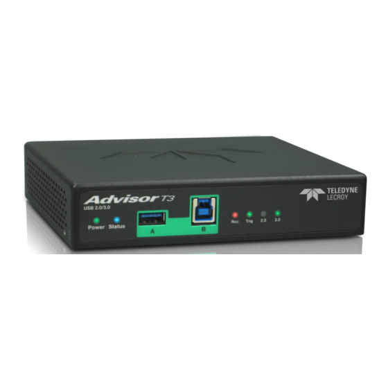 Teledyne Lecroy USB Advisor T3 Quick Start