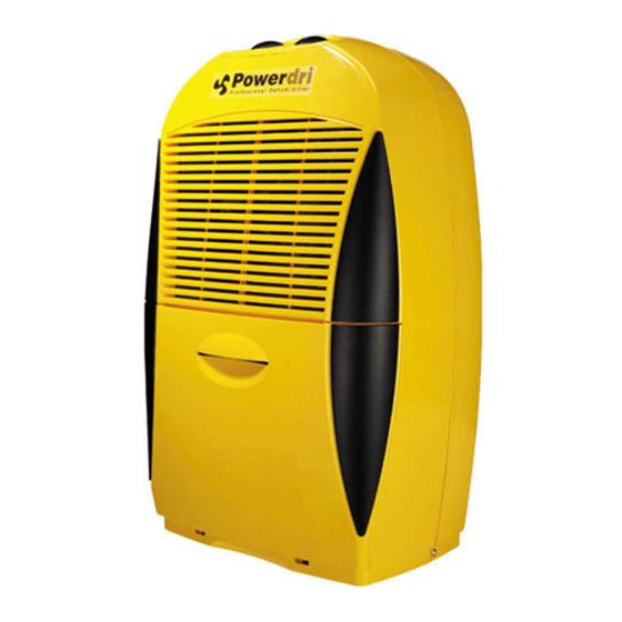 EBAC POWERDRI DEHUMIDIFIER MANUAL | ManualsLib