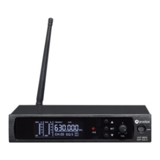 Prodipe M850 DSP Duo User Manual