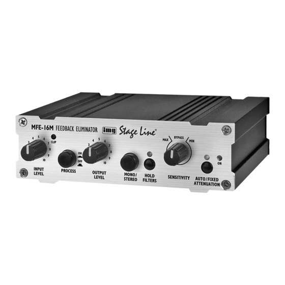 IMG STAGELINE MFE-16M Instruction Manual