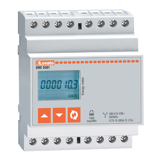 LOVATO ELECTRIC DMED301MID Instruction Manual