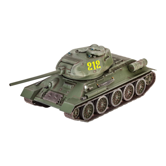 REVELL T-34/85 Tank & Siberian Rifleman Assembly Manual
