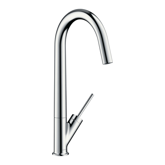 Hansgrohe Axor Starck 10822000 Instructions For Use/Assembly Instructions