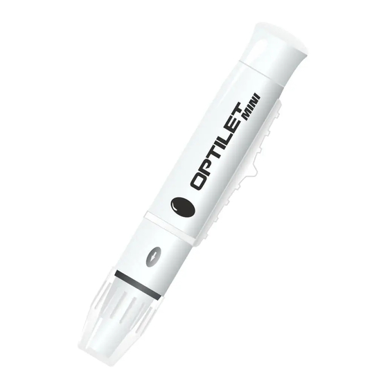 Diagnosis Optilet Mini Instructions For Use