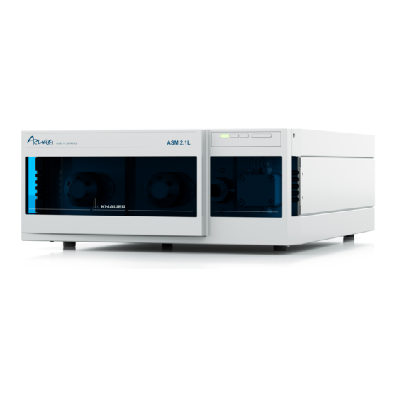 Knauer Azura Assistant ASM 2.1L Sample Manuals