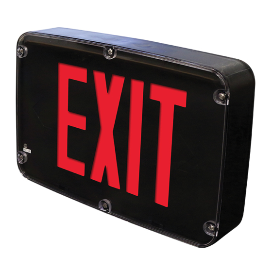 BARRON Exitronix NXFX Series Installation Instructions Manual