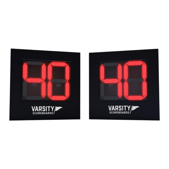 VARSITY Scoreboards 7400 Installation Manual