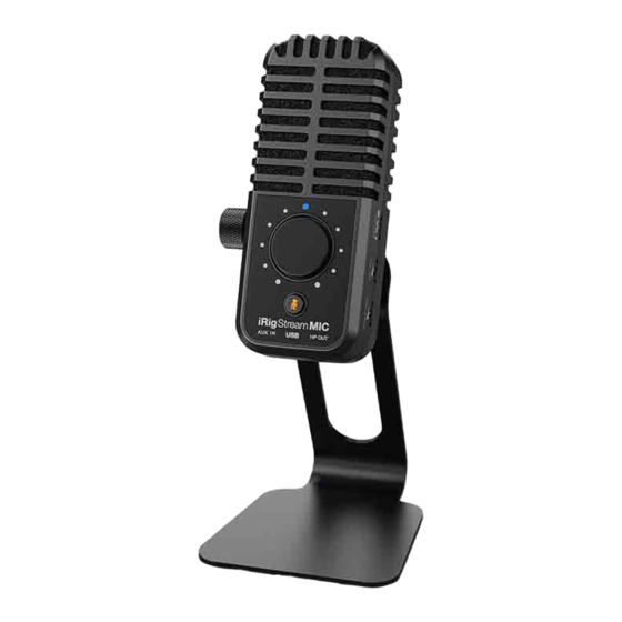 IK Multimedia iRig Steam MIC USB User Manual