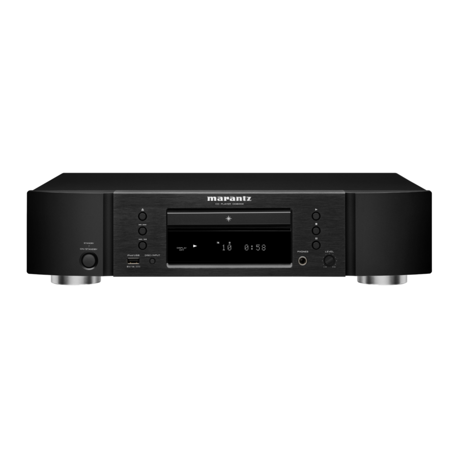 Marantz CD6004 Owner's Manual