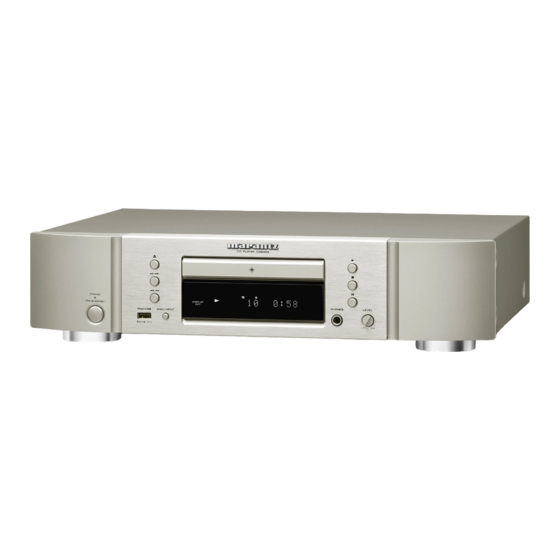 Marantz CD6004 Owner's Manual