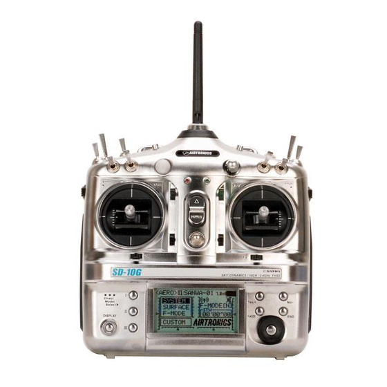 AIRTRONICS SD-10G Quick Setup Manual