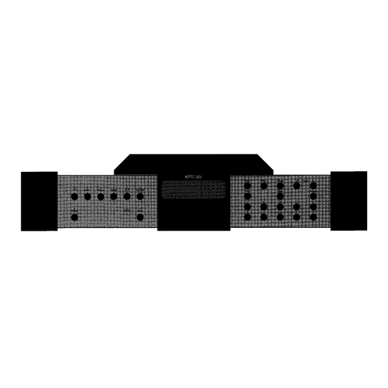 Krell Industries Integrated Transport & Processor KPS-30i Owner's Reference Manual