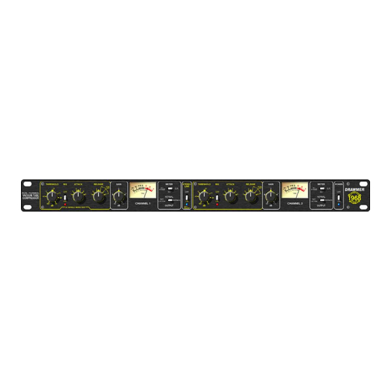 Drawmer dl221 Operator's Manual