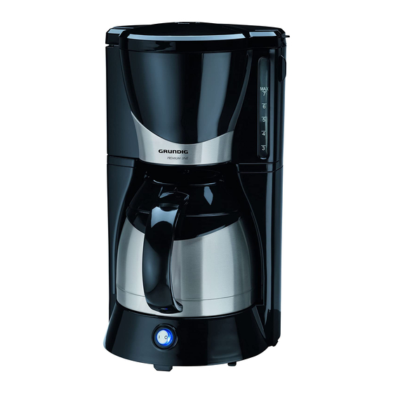 Grundig KM 5040 Drip Coffee Maker Manuals