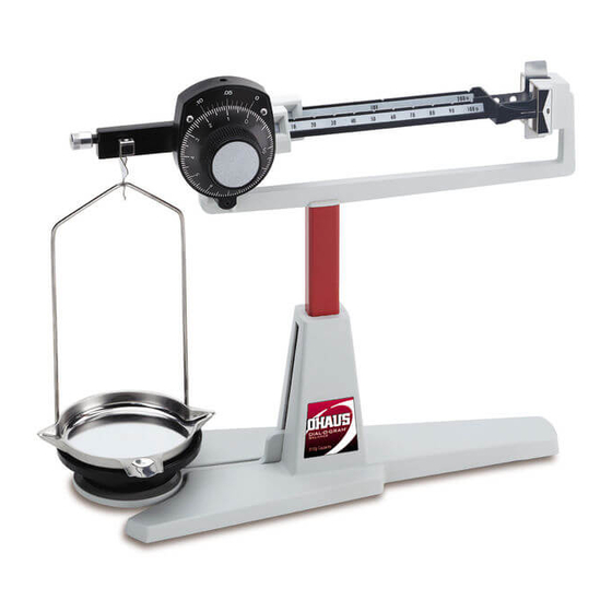 OHAUS Dial-O-Gram Instruction Manual
