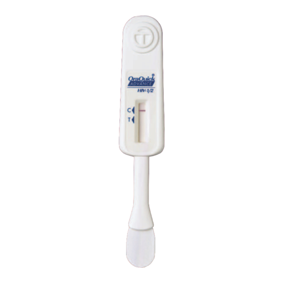 OraQuick ADVANCE HIV-1/2 Step-By-Step Instructions