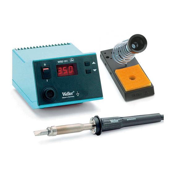 Weller WSD 151 Instructions Manual