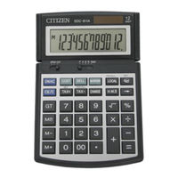 Citizen SDC-811A Instruction Manual