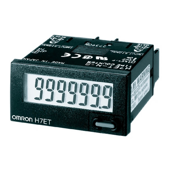 Omron NNew H7E Series Manual