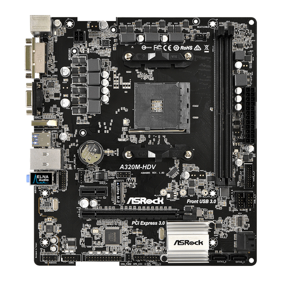 ASROCK A320M-HDV Manual