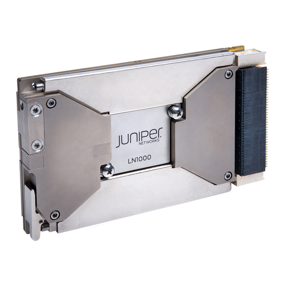Juniper JUNOS OS 10.3 - LN1000 MOBILE SECURE ROUTER  8-26-2010 Manuals