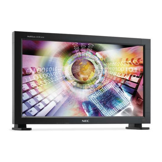 NEC LCD3210-BK - MultiSync - 32" LCD Flat Panel Display Specification