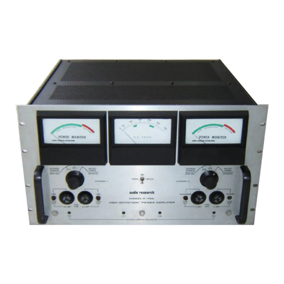 Audio Research D-79C Owner's Manual