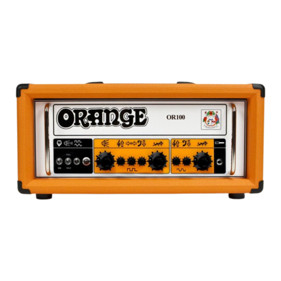 ORANGE OR100 Owner's Manual