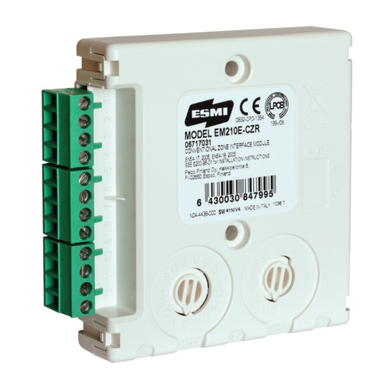ESMI EM210E-CZR Installation Instructions