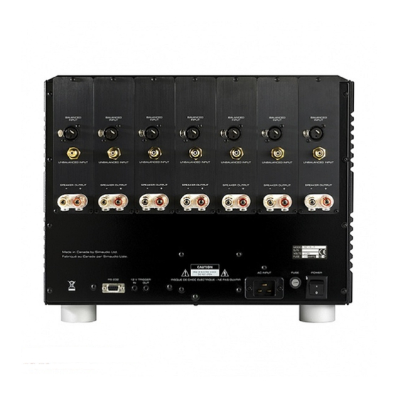 Simaudio MOON Evolution MC-8 Owner's Manual