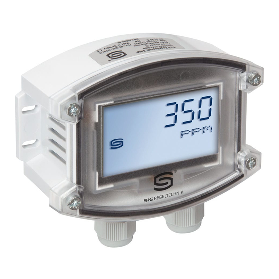 S+S Regeltechnik AERASGARD ACO2-W Operating Instructions, Mounting & Installation