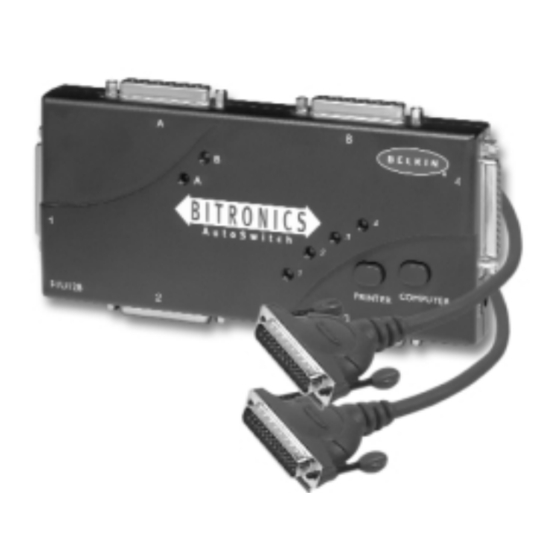 User Manuals: Bitronics DualBus Switch Kit