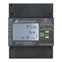 Gossen MetraWatt ENERGYMID EM2389 Operating Instructions Manual