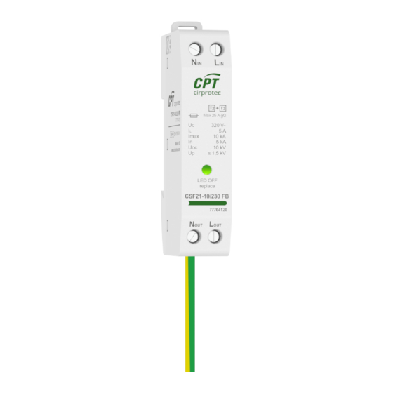 CPT CSF21 FB-230 Installation Instructions