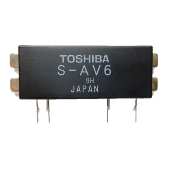 Toshiba REGZA ANALOGUE Series Manual