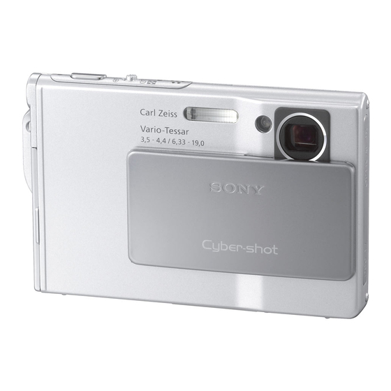 Sony Cyber-Shot DSC-T7 User Manual