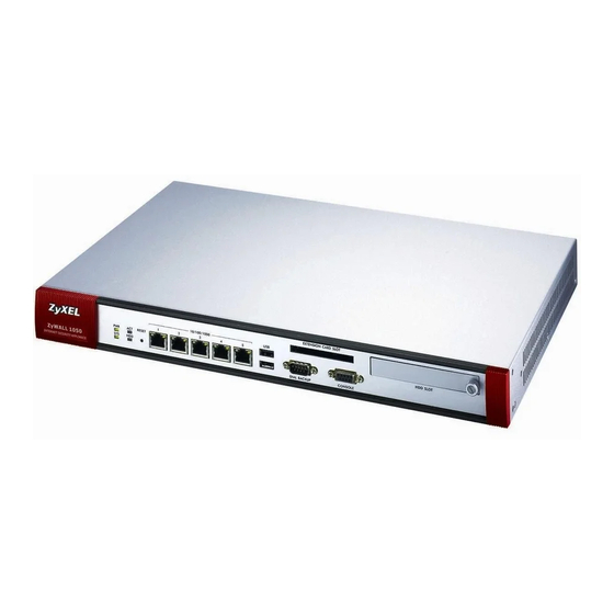ZyXEL Communications ZYWALL 1050 - V1.00 EDITION 1 Quick Start Manual
