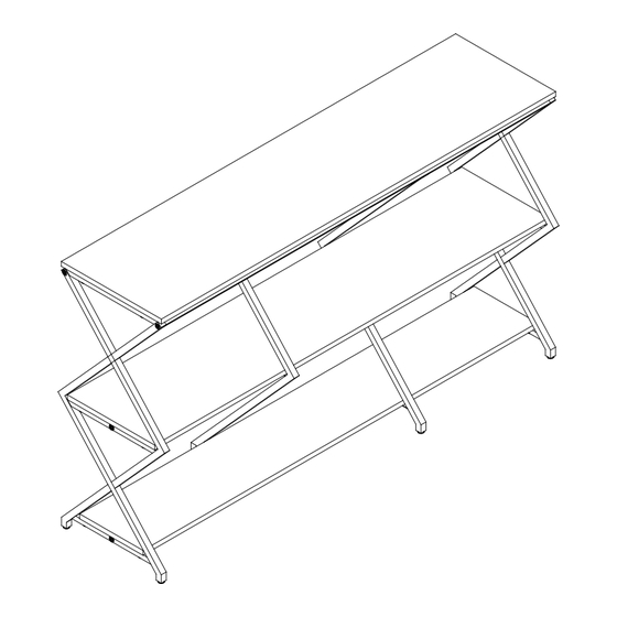 Allstand Unique 3 Tier Console Table Instruction Manual