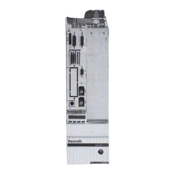 Bosch Rexroth lndraDrive HCS02.1E-W0012 03 Series Instruction Manual