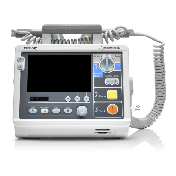 Mindray BeneHeart D3 Quick Reference Manual
