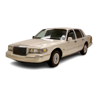 Lincoln 1997 Town Car Owner's Manual